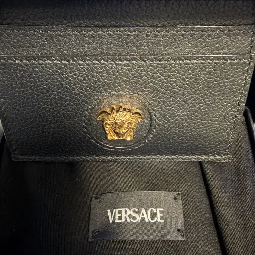 [BUNJANG] Versace Medusa Card Wallet Black / 새상품 베르사체 메두사 카드지갑 블랙