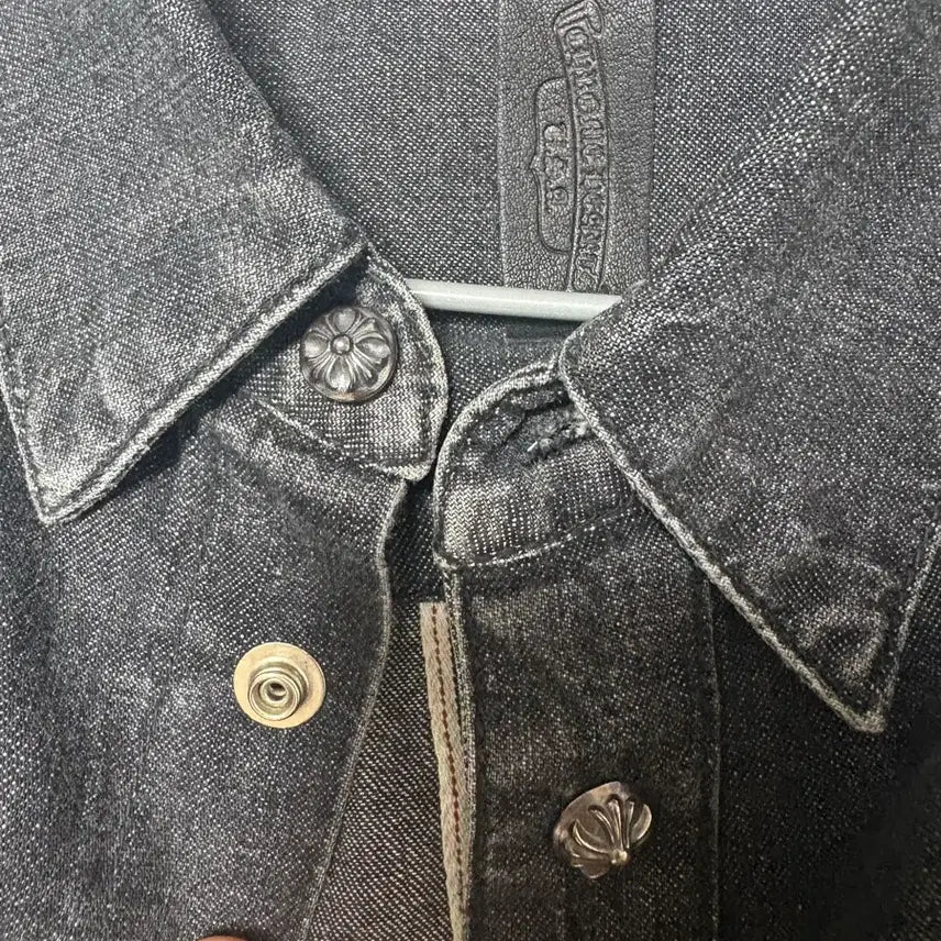 [BUNJANG] Chrome Hearts Leather Patch Shirt Jacket / [XL]크롬하츠 레더패치 셔츠자켓