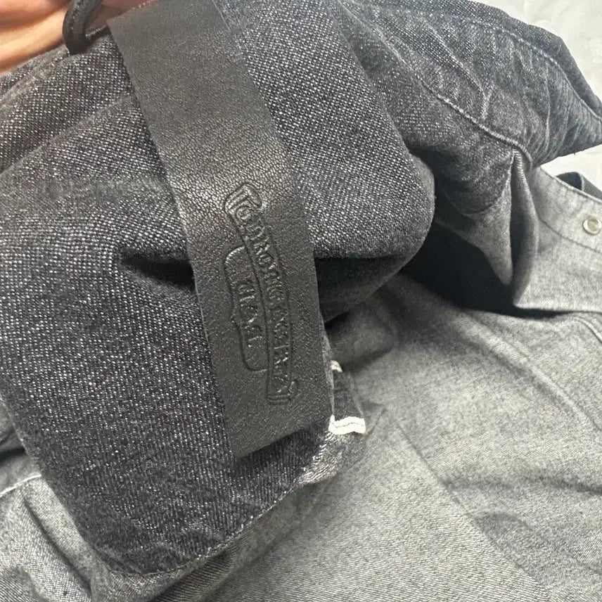 [BUNJANG] Chrome Hearts Leather Patch Shirt Jacket / [XL]크롬하츠 레더패치 셔츠자켓