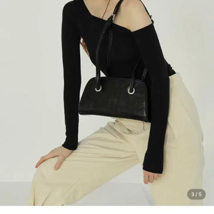 [BUNJANG] Muur Plingbag Shoulder Bag Crinkle Black / 무르 플링백 숄더백 크링클 블랙(새상품)
