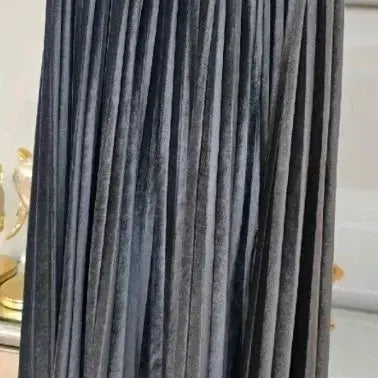 [BUNJANG] J.BLANC Velvet Pleated Long Skirt / 제이블랑 벨벳 플리츠 롱 스커트44~66