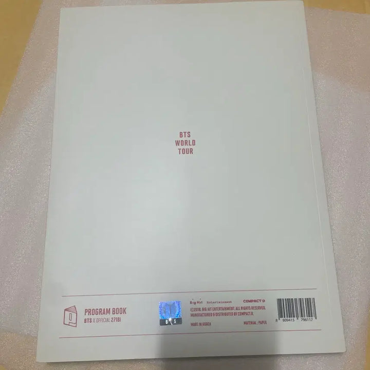 [BUNJANG] BTS Love Yourself Concert Program Book / 방탄 럽셀콘 프로그램 북