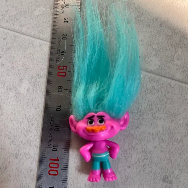 [BUNJANG] Troll Doll Figure / 트롤 인형 피규어 하늘색 머리