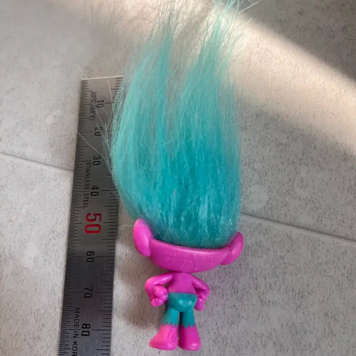 [BUNJANG] Troll Doll Figure / 트롤 인형 피규어 하늘색 머리