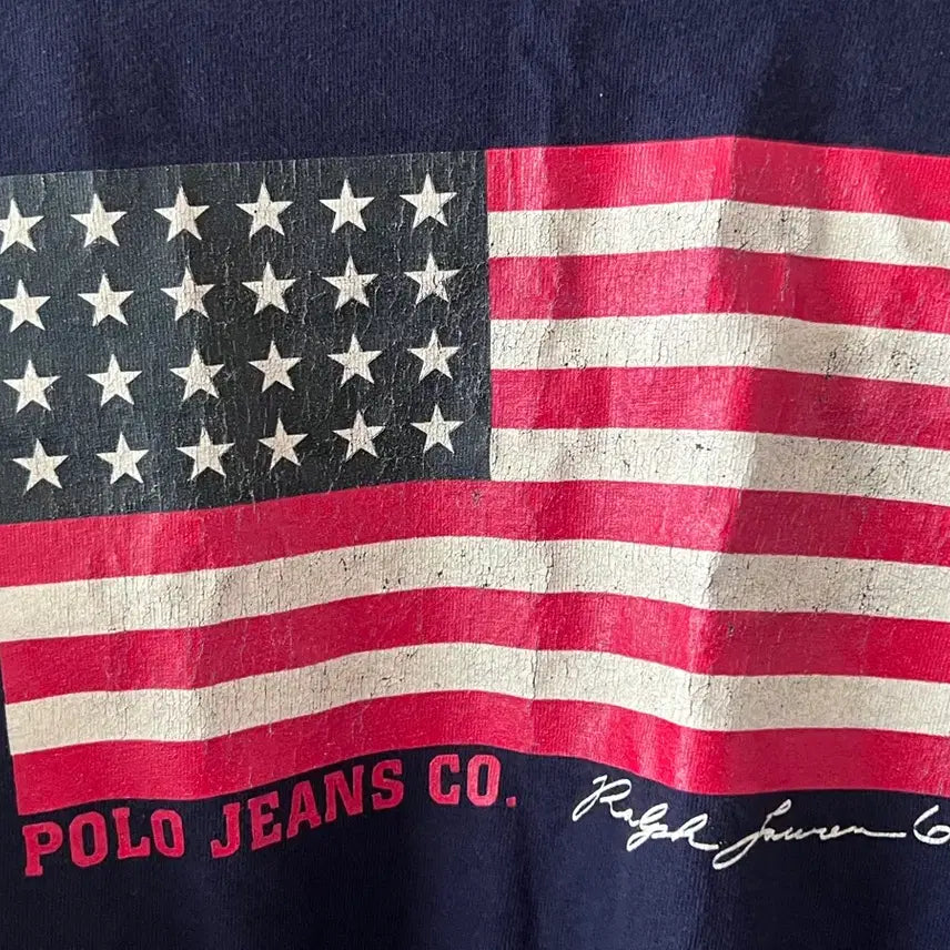 [BUNJANG] Polo Jeans US Flag T-shirt (XL) / 폴로 진스 성조기 반팔Tshirts(XL)