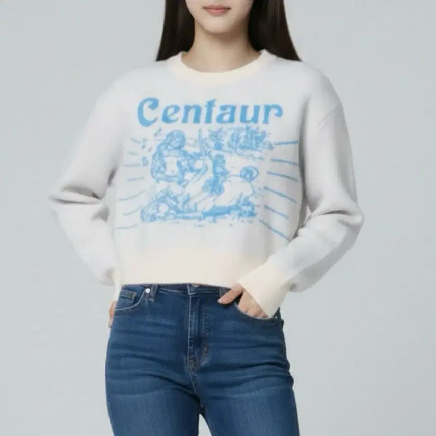 [BUNJANG] Centaur Ivory Knit Sweater / 센토르 니트 (아이보리)