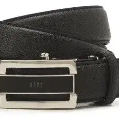 [BUNJANG] Daks Black Leather Automatic Belt / 닥스 블랙 가죽 자동 벨트(59)새제품입니다