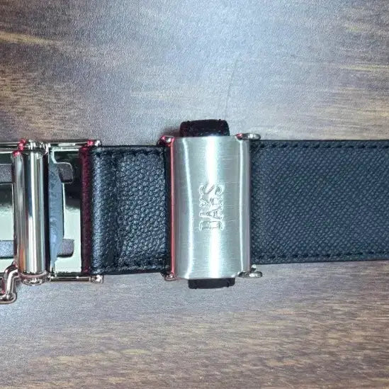 [BUNJANG] Daks Black Leather Automatic Belt / 닥스 블랙 가죽 자동 벨트(59)새제품입니다
