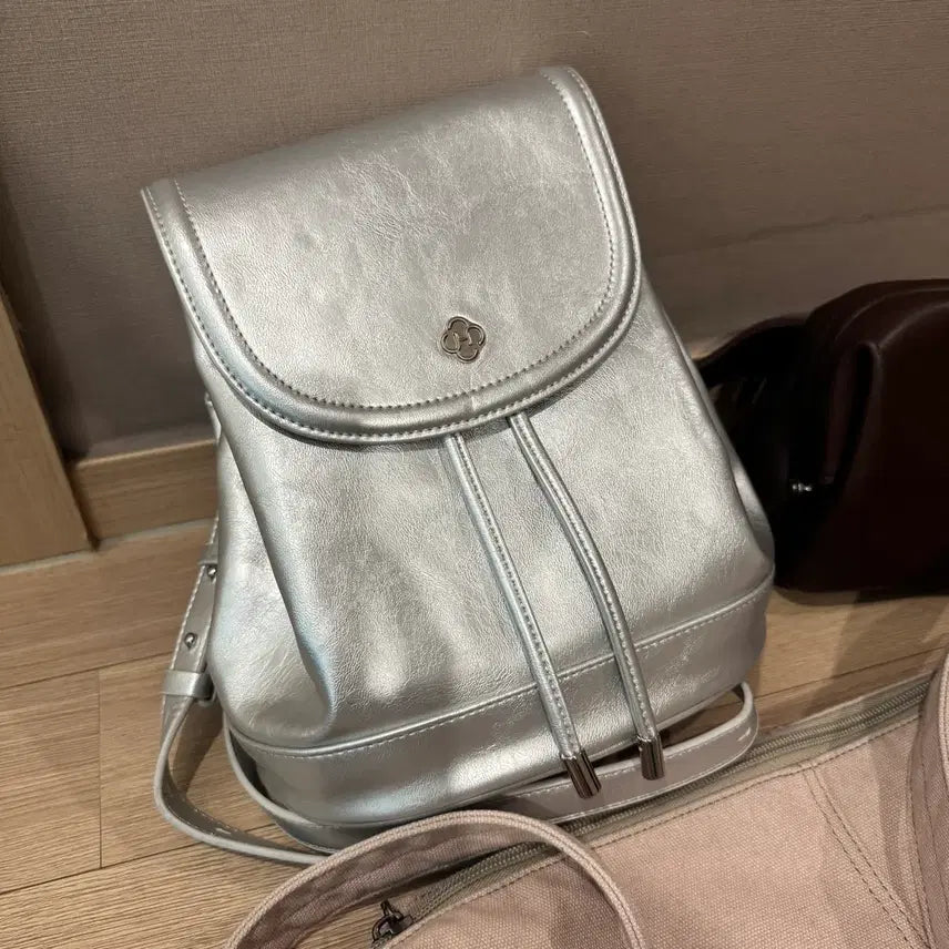 [BUNJANG] X:IN Aria Beeds Backpack / 히어리 아리 비즈 백팩_실버