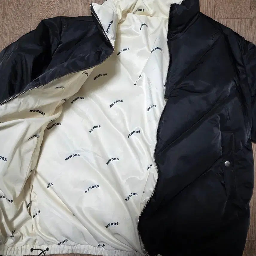 [BUNJANG] WKNDRS Reversible Black Padded Jacket / WKNDRS 리버시블 검정색 패딩 점퍼