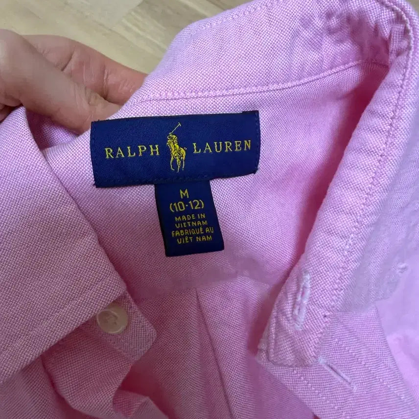 [BUNJANG] Ralph Lauren Pink Shirt (Size M) / 실착1회 랄프로렌 핑크 셔츠 M (10-12)사이즈