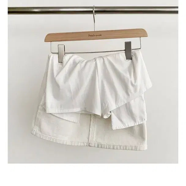 [SOLD OUT] 피치모드 뒷밴딩 A라인 스커트 (카키 M)