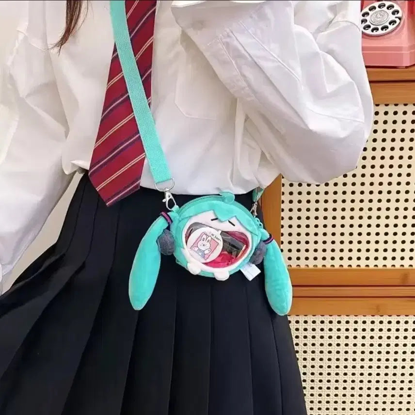 [BUNJANG] Hatsune Miku Coin Purse Bag Pouch / 덤스티커 포함)하츠네 미쿠 동전지갑 가방 파우치 프로젝트 세카이