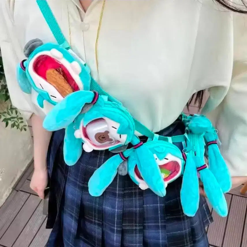 [BUNJANG] Hatsune Miku Coin Purse Bag Pouch / 덤스티커 포함)하츠네 미쿠 동전지갑 가방 파우치 프로젝트 세카이