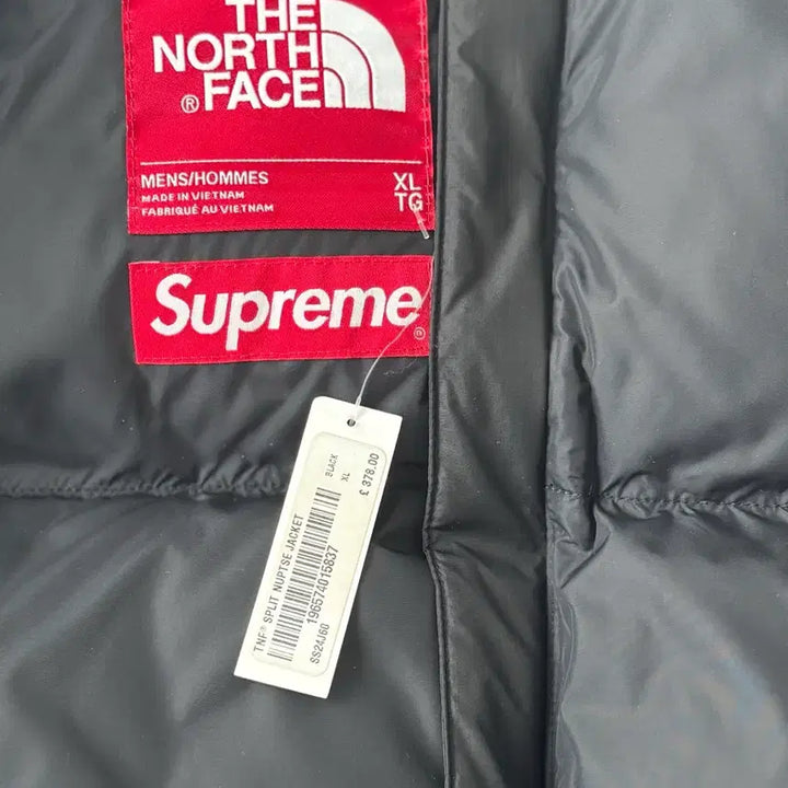 [BUNJANG] Supreme The North Face Split Nuptse Padded Jacket - XL / 슈프림 x 노스페이스 스플릿 눕시 패딩 블랙 - XL 사이즈
