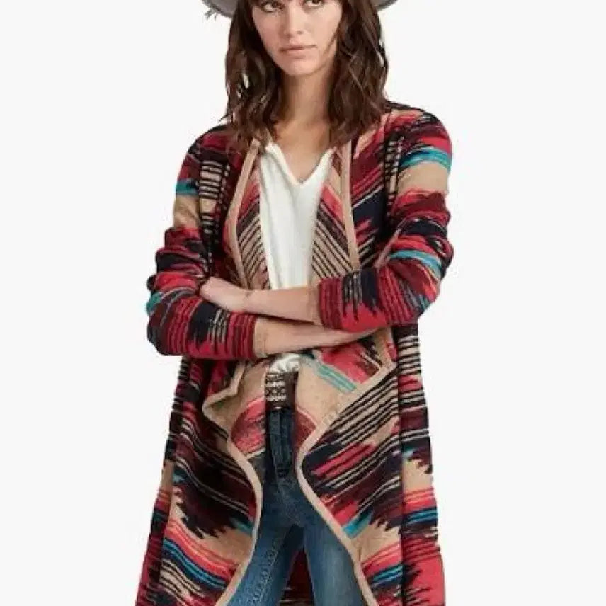 [BUNJANG] Lucky Brand Aztec Bohemian Shawl Cardigan / 럭키브랜드 아즈텍 보헤미안 숄 가디건 (빈티지 에스닉 롱가디건 Y2K)
