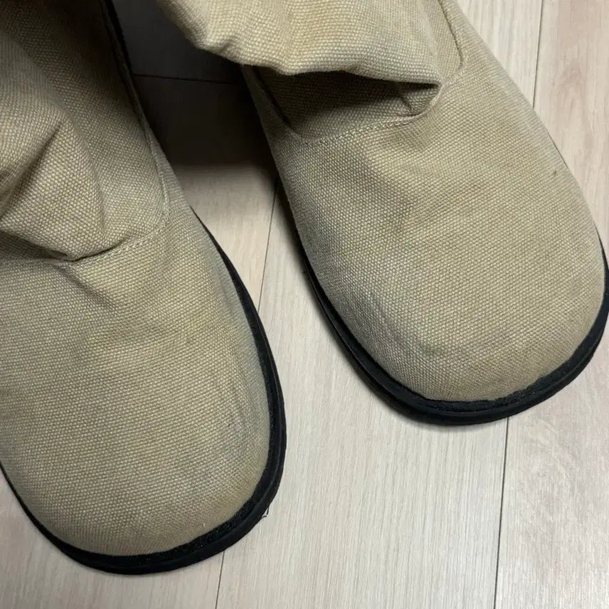 [BUNJANG] Heez Pocket Cargo Long Boots (Beige, 250) / 히스 포켓 카고 롱부츠 [베이지/250]