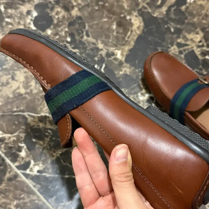 [BUNJANG] Polo Ralph Lauren Riali Leather Brown Loafers (Size 270) / 폴로 랄프로렌 Riali 레더 브라운 로퍼 270 사이즈