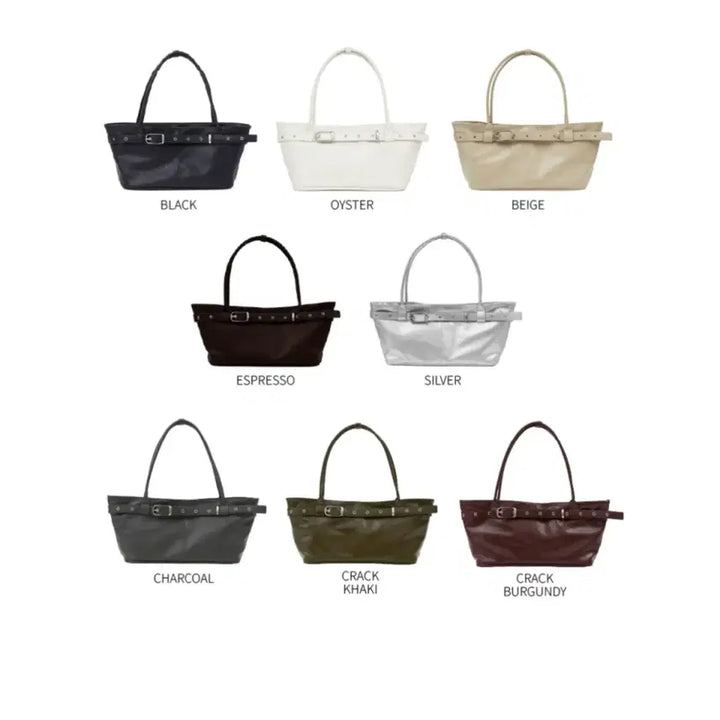 [BUNJANG] Unbranded Beige Belted Boat Bag / 여밈 벨티드 보트백 belted boat bag