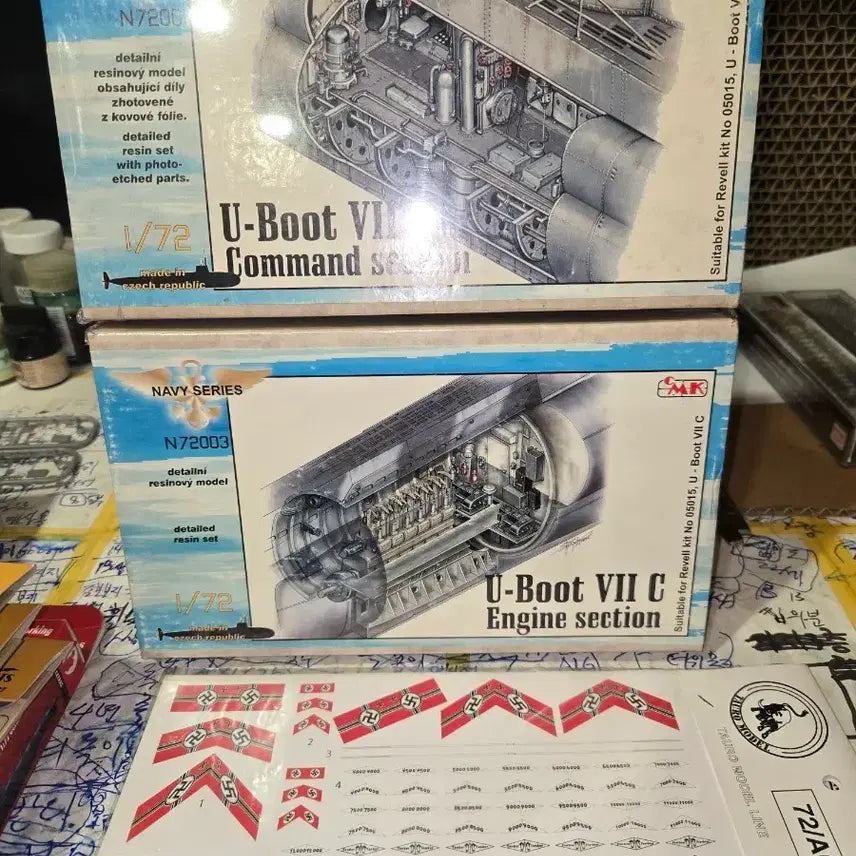 [BUNJANG] CMK U-Boot VII C 1/72 Model Kit / CMK U-Boot VII C 엔진/지휘실 1/72 프라모델