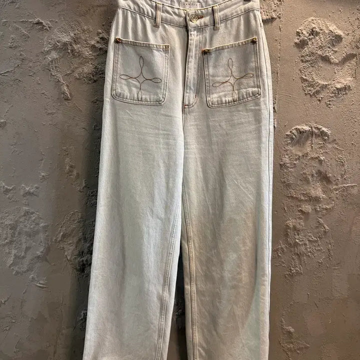 [BUNJANG] Sandro Paris Stitch Pocket Light Denim Pants / 산드로 파리 스티치 포켓 라이트 데님 팬츠 36