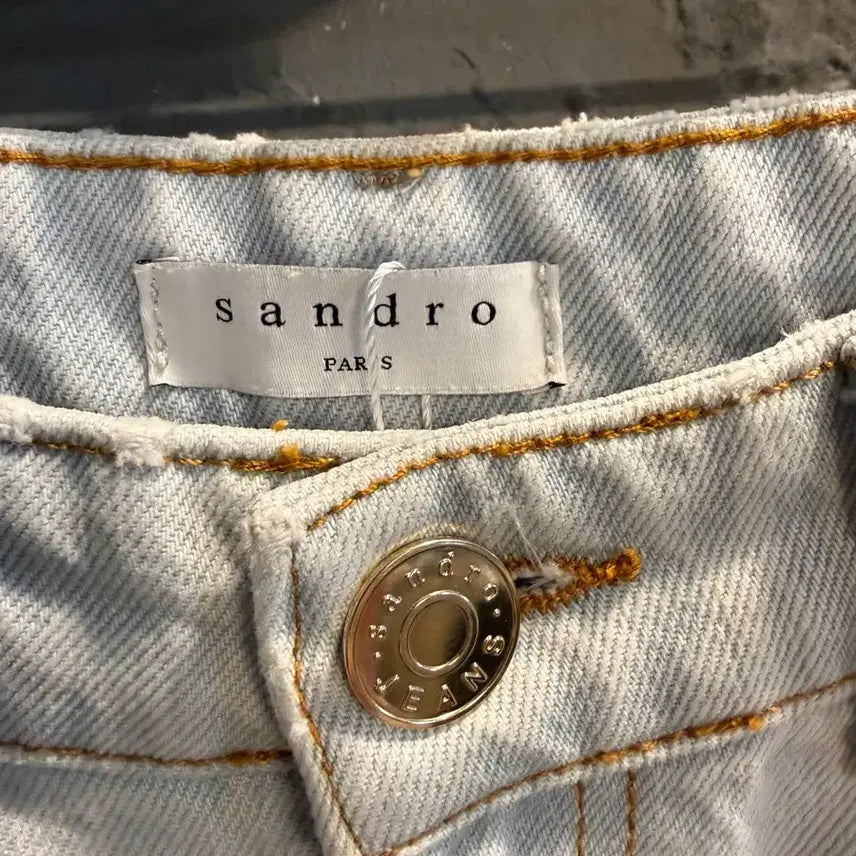 [BUNJANG] Sandro Paris Stitch Pocket Light Denim Pants / 산드로 파리 스티치 포켓 라이트 데님 팬츠 36