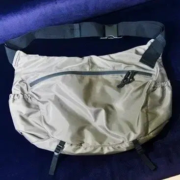 [BUNJANG] GU Nylon Crossbody Bag Brown / 지유 GU 고프코어 나일론 크로스백 브라운 FREE