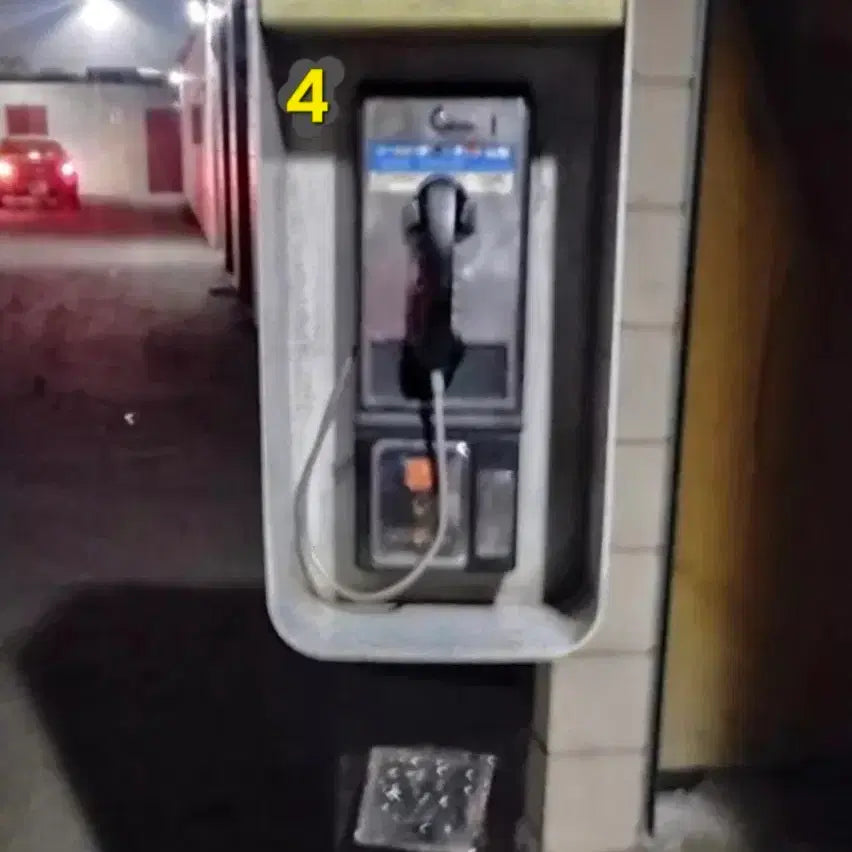 [BUNJANG] Vintage American Cast Iron Public Telephone Booth Set / 빈티지/레트로 미국 실사용 주물 공중전화기와 메탈 전화기부스