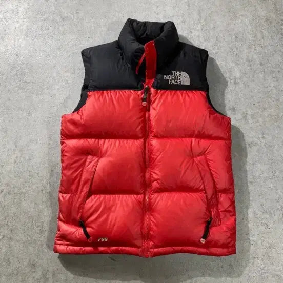 [SOLD OUT] 노스페이스 구스다운 패딩 조끼 레드 S