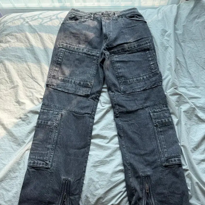[BUNJANG] Numare EE Cargo Denim Pants XL / 누마레 ee 카고 데님 팬츠 xl