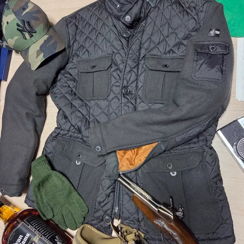 [BUNJANG] Armani Quilted Field Jacket / ARMANI 아르마니 알마니 퀼팅 자켓 필드자켓 라이더 바이커