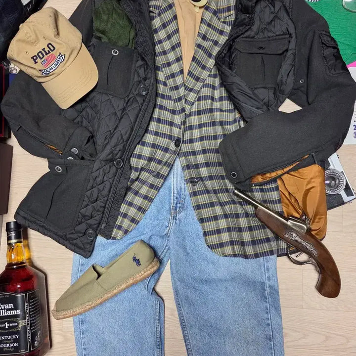 [BUNJANG] Armani Quilted Field Jacket / ARMANI 아르마니 알마니 퀼팅 자켓 필드자켓 라이더 바이커