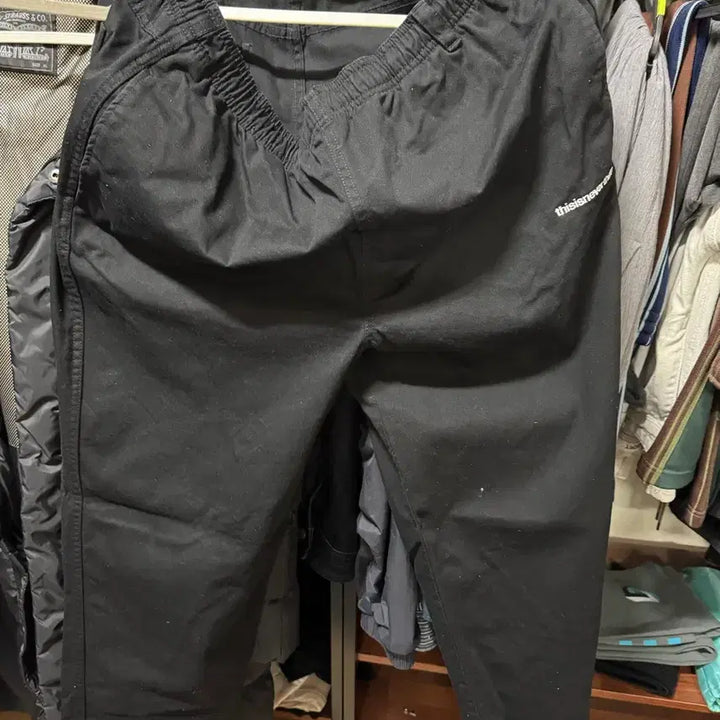 [BUNJANG] Thisisneverthat Easy Pants Black / [XL] 디스이즈네버댓 이지팬츠 블랙