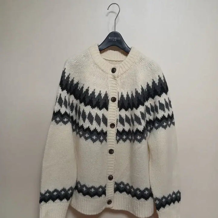 [BUNJANG] Nordic Pattern Cardigan / 노르딕 패턴 가디건 F