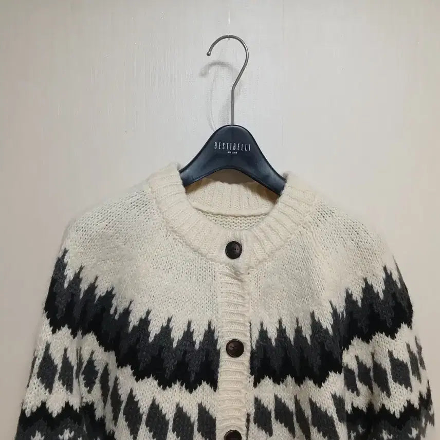 [BUNJANG] Nordic Pattern Cardigan / 노르딕 패턴 가디건 F
