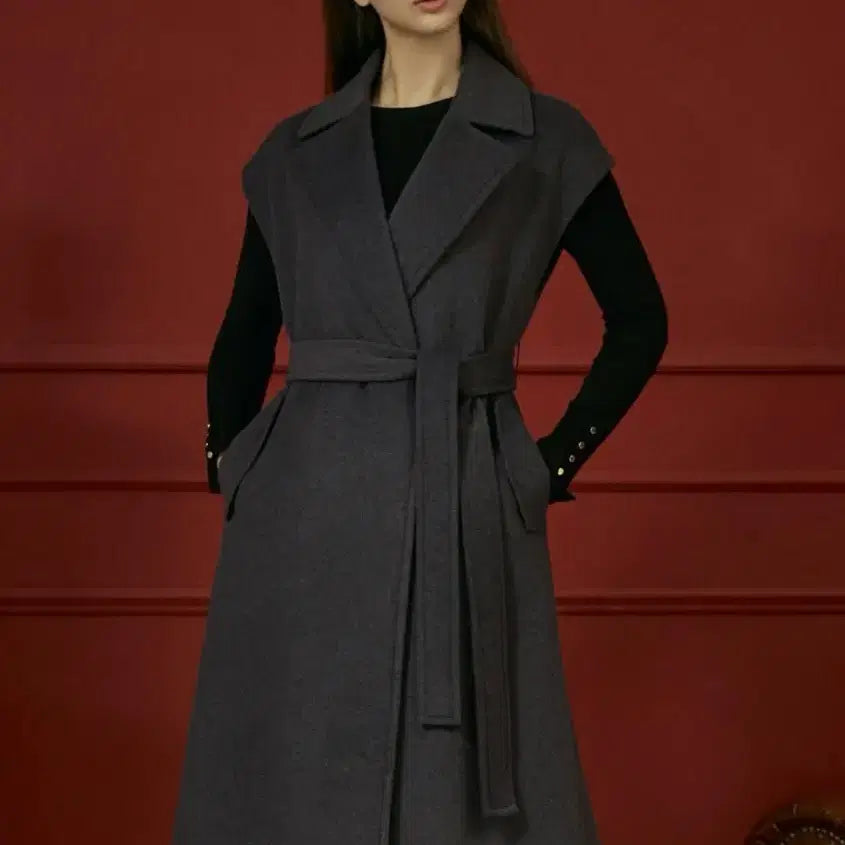 [BUNJANG] Stefnel Wool Vest Coat 44 / 스테파넬 울 베스트 코트 44