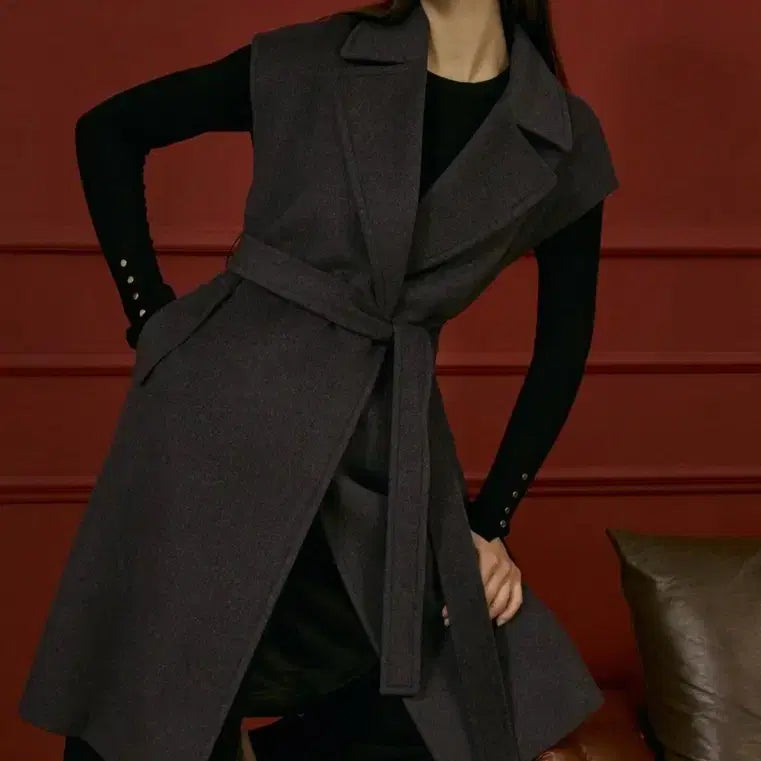 [BUNJANG] Stefnel Wool Vest Coat 44 / 스테파넬 울 베스트 코트 44