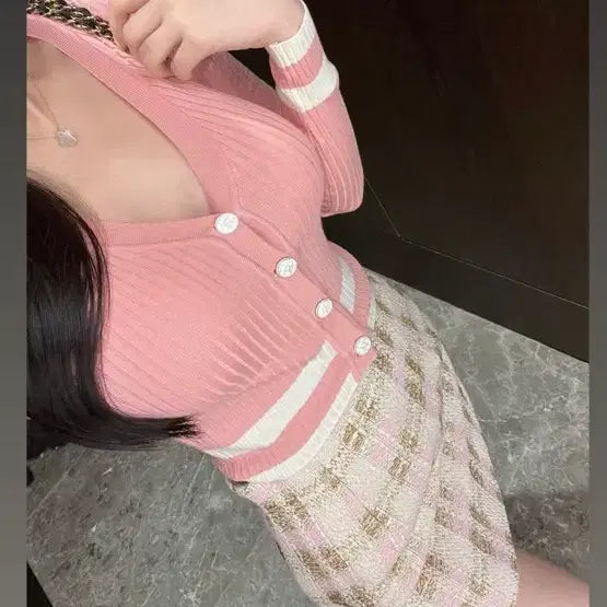 [BUNJANG] DeMary LB Tweed Skirt / 드메리 LB 수입의류 트위드스커트 새상품