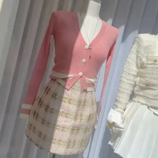 [BUNJANG] DeMary LB Tweed Skirt / 드메리 LB 수입의류 트위드스커트 새상품