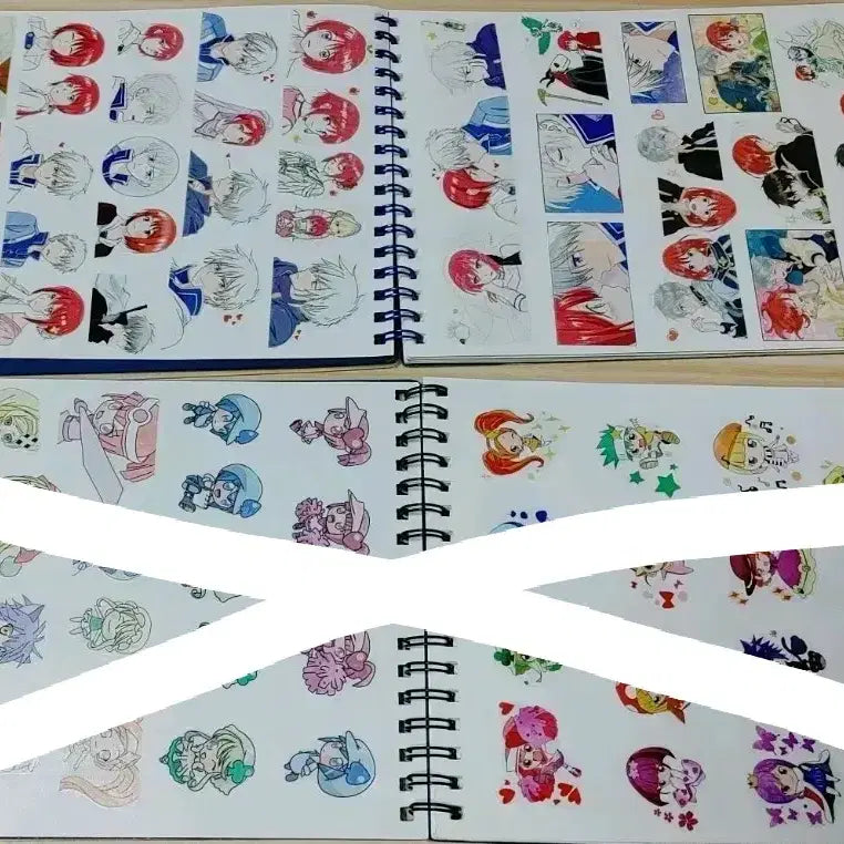 [BUNJANG] Anime Character Sticker Book Set / 애니메이션 캐릭터 인스 스티커북 2종