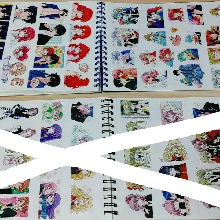 [BUNJANG] Anime Character Sticker Book Set / 애니메이션 캐릭터 인스 스티커북 2종