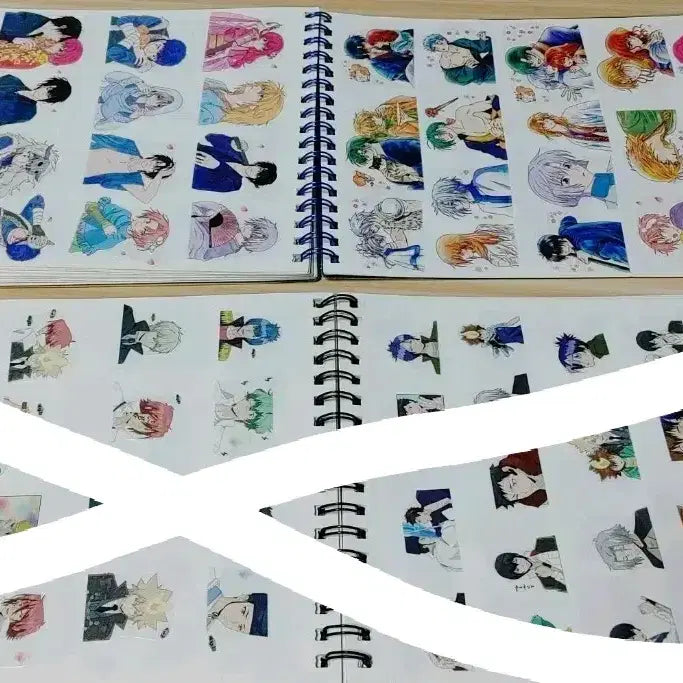 [BUNJANG] Anime Character Sticker Book Set / 애니메이션 캐릭터 인스 스티커북 2종