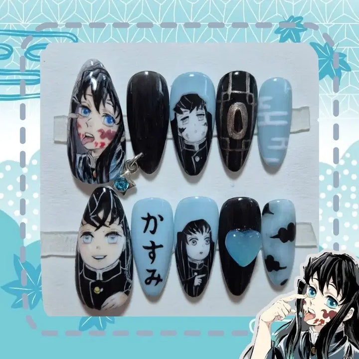 [BUNJANG] Tokito Muichiro Nail Tips / 토키토 무이치로 네일팁 (샘플팁)