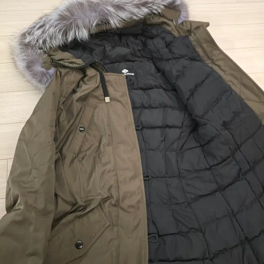 [BUNJANG] Generic Silver Fox Hooded Duck Down Padded Jacket / 새상품 55사이즈 오리털패딩 실버폭스후드