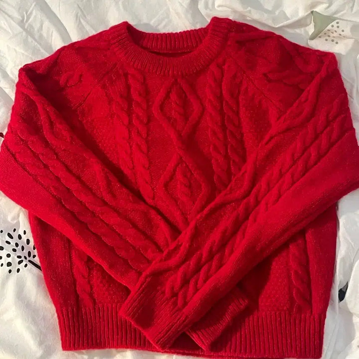 [BUNJANG] Autumn Cable Knit Sweater / 어텀) 니트 스웨터