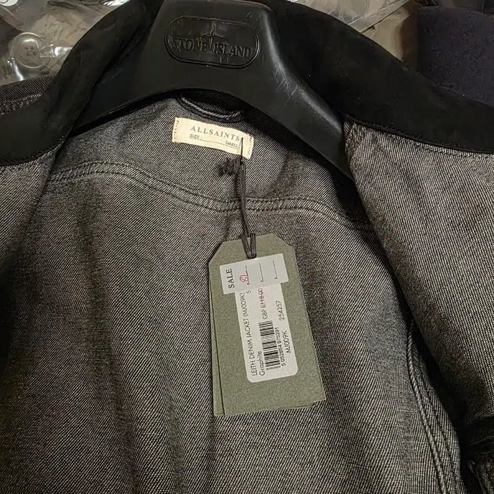 [BUNJANG] AllSaints Black Denim Jacket Size S / 올세인츠 블랙 데님 자켓 s사이즈