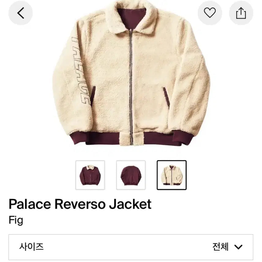 [BUNJANG] Palace Reverso Jacket 17FW (Size S) / 팔라스 리버소 자켓 17FW (S)