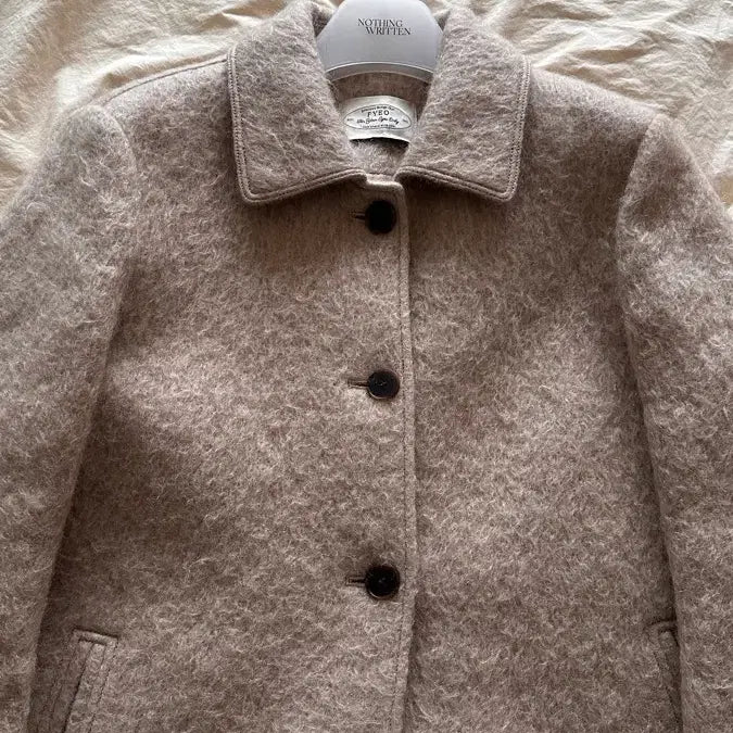[BUNJANG] Fyeo Valentin Coat Light Beige / Fyeo 발렌틴 코트 라이트베이지