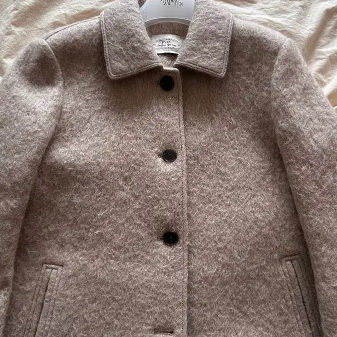 [BUNJANG] Fyeo Valentin Coat Light Beige / Fyeo 발렌틴 코트 라이트베이지