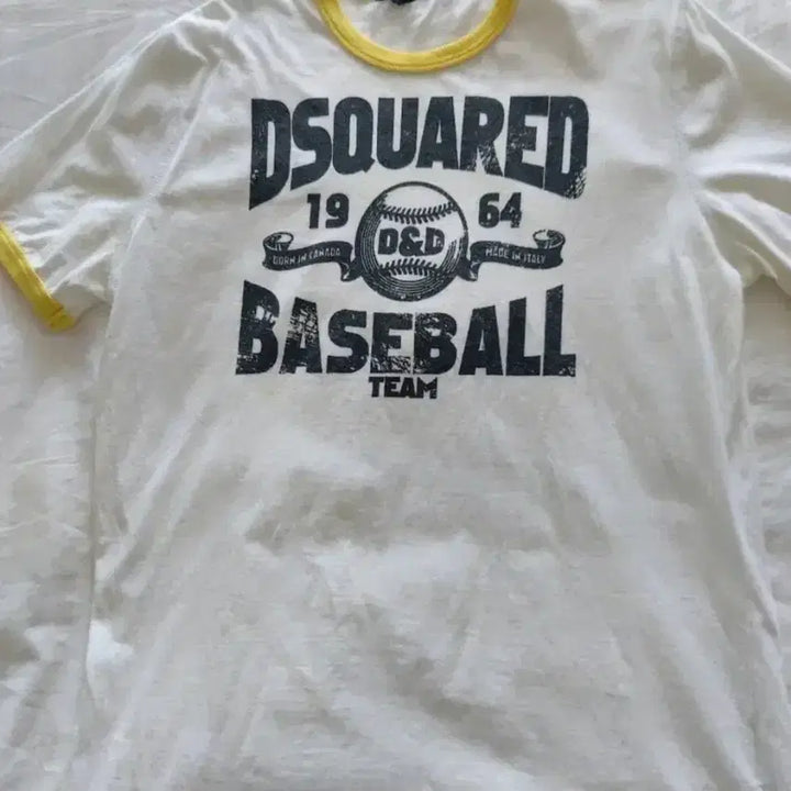 [BUNJANG] Dsquared2 Baseball Round T-shirt / 디스퀘어드 정품 베이스볼 라운드 반팔티